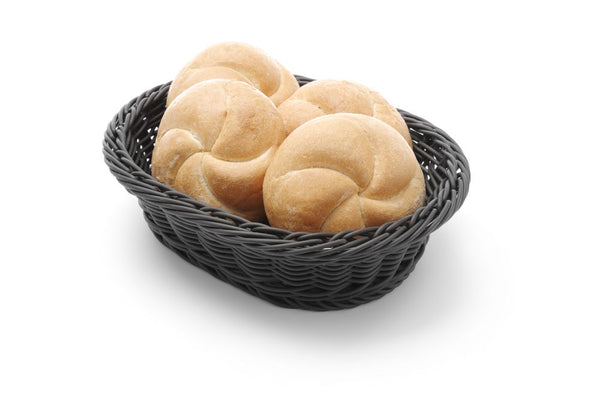 Hendi bread basket oval black 250x190x65mm