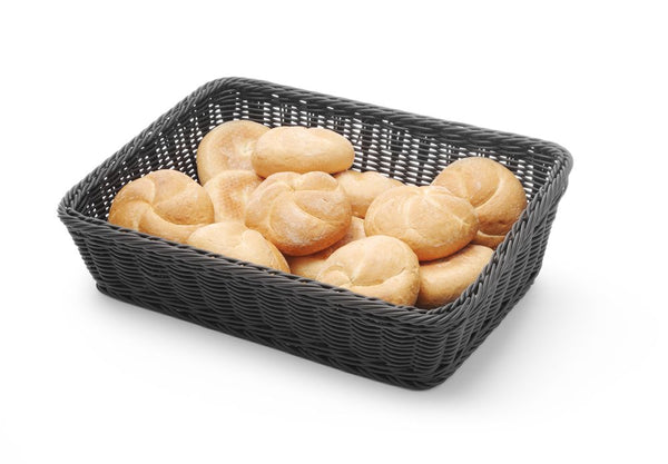 Hendi bread baskets rounded up black 400x300x120mm