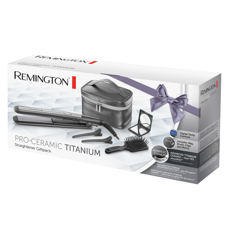 REMINGTON Haarglätter S5506GP Geschenkset PRO Ceramic Titanium