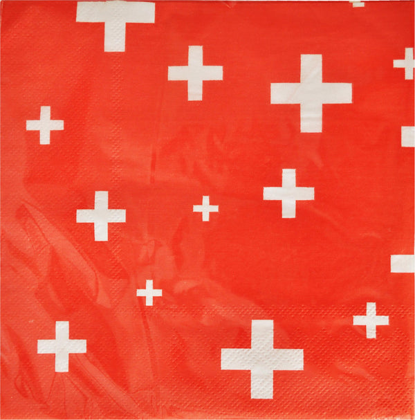 PARTY Servietten Schweizerkreuz 20St