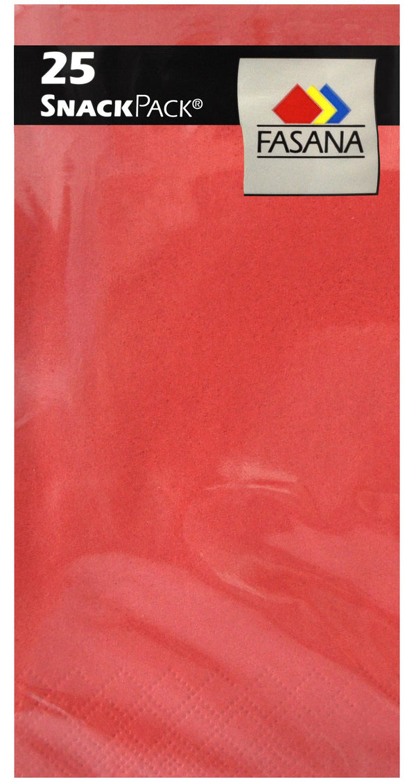 SnackPack Servietten Snack rot 33x33 cm 25 Stück