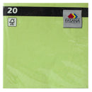 Snackpack napkins lime 33x33 cm 20 pieces