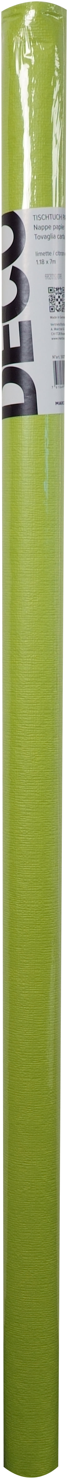 Office Tischtuch Papier limette 1.18x7 m