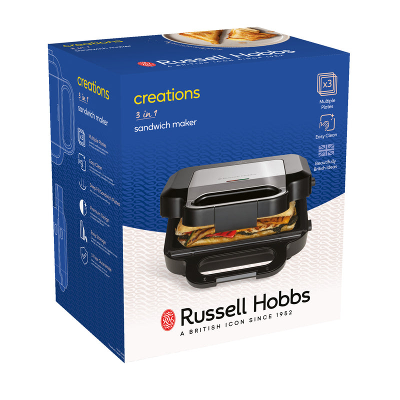 RUSSELL HOBBS Sandwichtoaster 26810-56 Creations 3in1 Sandwich-Maker