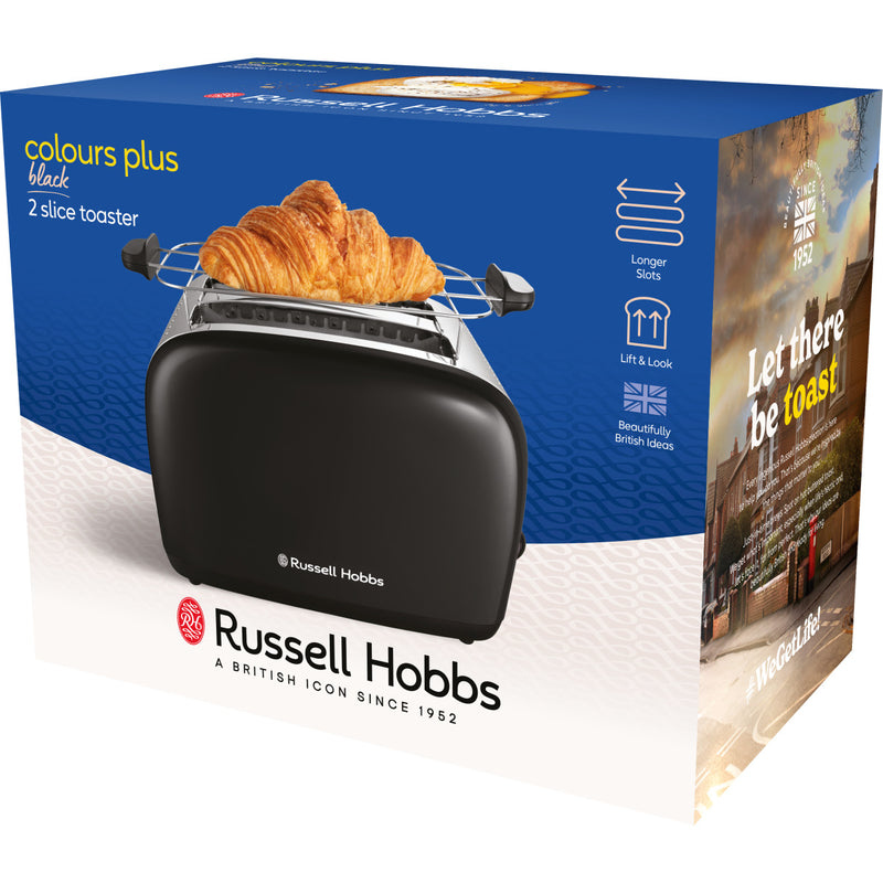 RUSSELL HOBBS Toaster 26550-56 Colours Plus 2S toaster schwarz