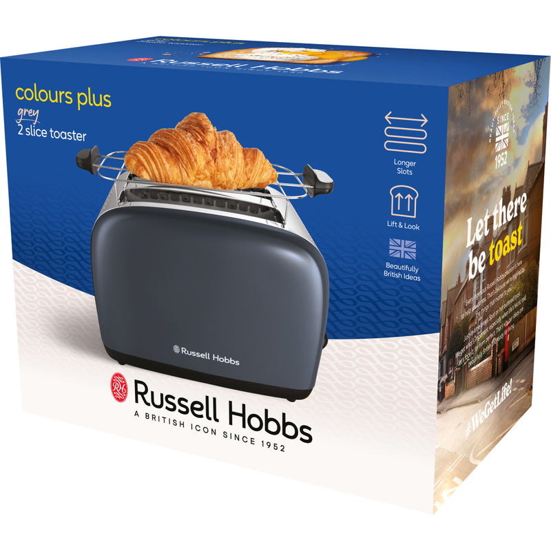 RUSSELL HOBBS Toaster 26552-56 Colours Plus 2S toaster grau