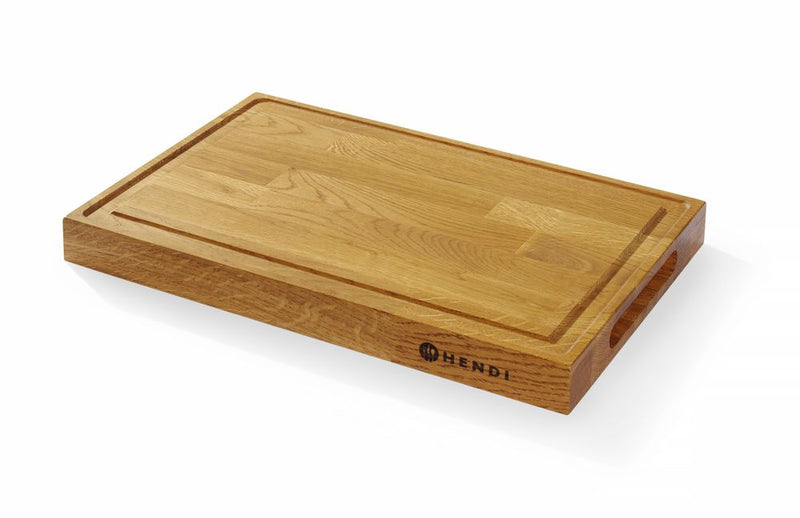 HENDI Servierbrett aus Eichenholz 420x280x40mm