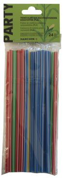Party straw drinking broth organic pla 24 pieces