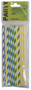Party straw drinking paper 24 pieces