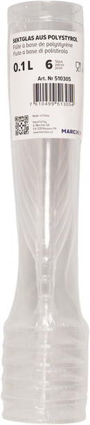 Party champagne glass PS 10 cl 6 pieces