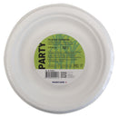 Party plates around 17.5 cm sugar cane 12 pieces