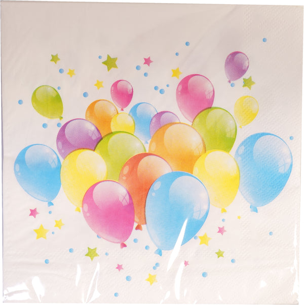 PARTY Servietten Balloons 33 cm 20 Stück