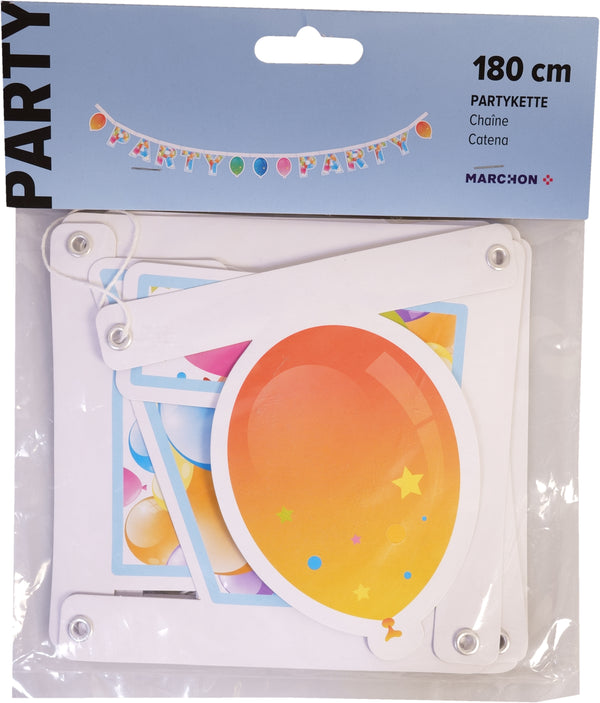 PARTY Girlande Partykette Balloons 180 cm