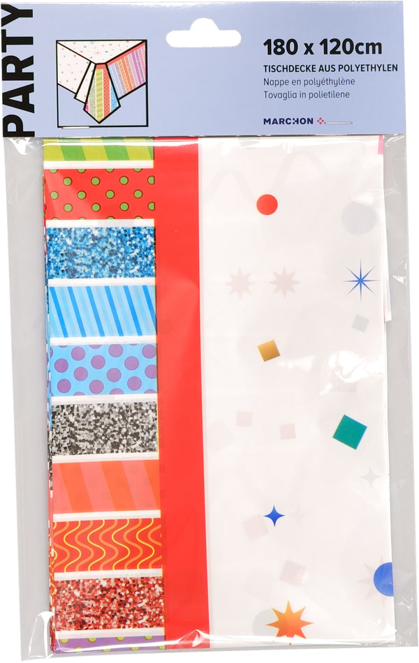 PARTY Tischdecke Party PE 180x120 cm