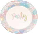 Party plate party 23 cm 8 pieces