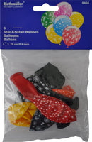 Palloncino a palloncino Riethmüller Disposto decorato 75 cm 6 pezzi