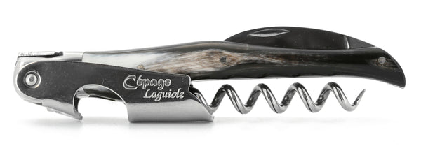 Laguiole Korkenzieher Horn schwarz