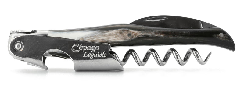 Laguiole Korkenzieher Horn schwarz