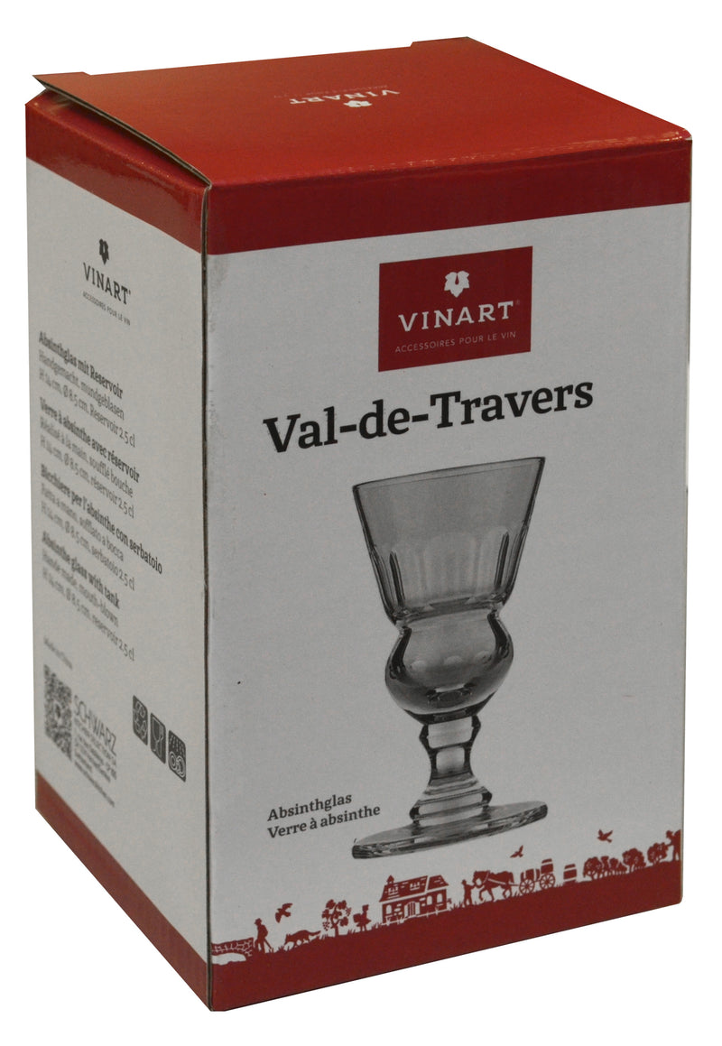 Vinart Glas Val-de-Travers Absinthglas mit Reservoir