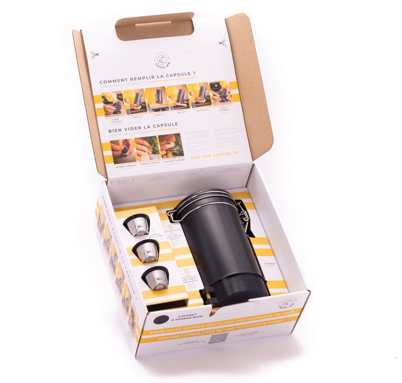 Caps me Kaffeebox schwarz