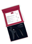 Vinart CoutrkScrew Elephant Lever Puller en liège Matt Black avec coupe-capsule