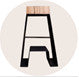 OnFire Barhocker Quadratischer Cortenstahl
