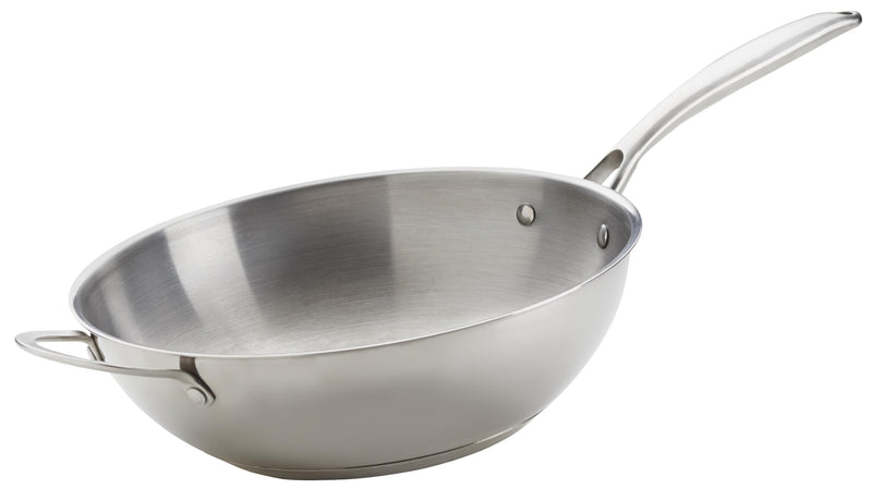 Accessori Napoleone Wok 30,5 cm in acciaio inossidabile