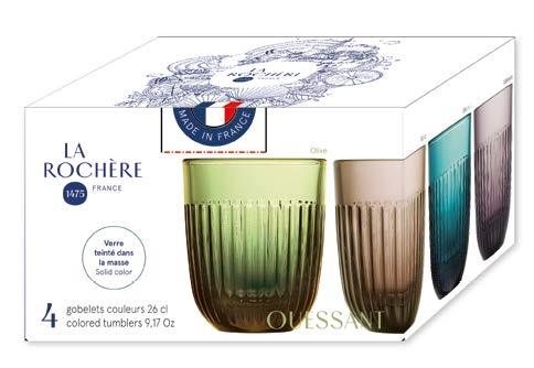 La Rochère Glas OUESSANT Trinkgläser 26 cl Set à 4 Stück