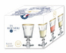 La Rochère Glas ABEILLE GOLD Trinkglas 24 cl 4er-Set