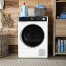 Sharp Wäschetrockner 8kg, KD-NHH8S8GW3-CH, C, Directtouch Display