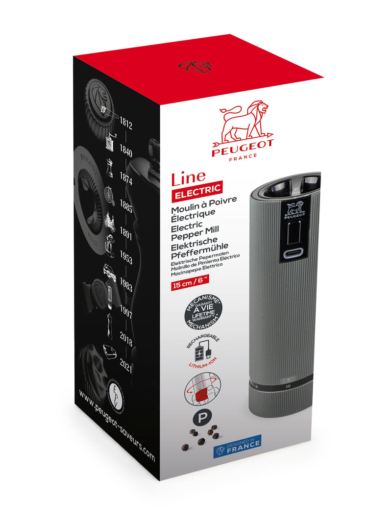 Peugeot Pfeffermühle LINE elektrische U`select 15 cm Karbon