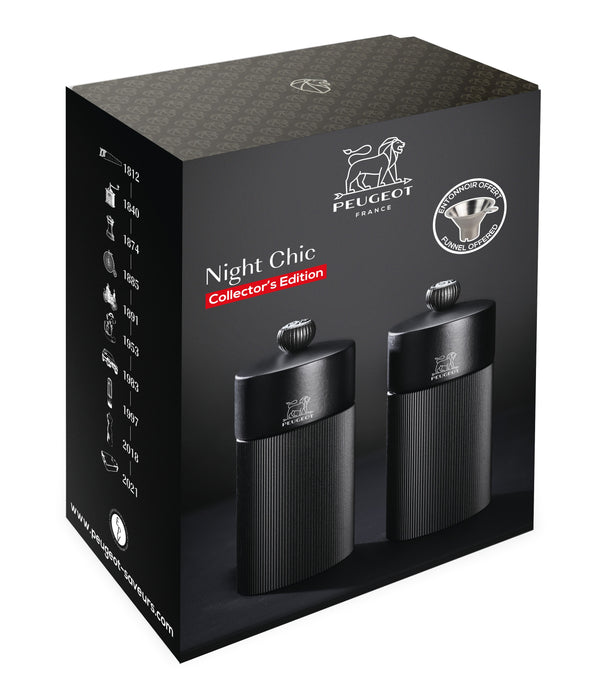 Peugeot Pepper and Salt Mill Line duo noir Matt 12 cm