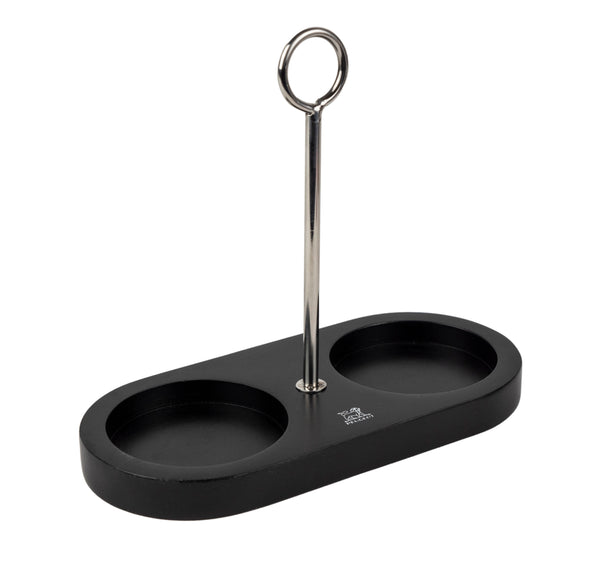 Peugeot Menage Linea Bamboo Holder Black pour le poivre et les moulins à sel