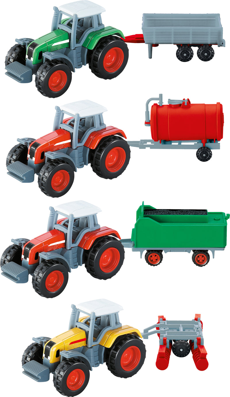 Mondo Motors Fahrzeuge Traktor mit Anhänger assortiert