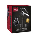 Vacuvin Wein- und Barzubehör Wine Set Air Deluxe 5 Stk.(Hebelkorkenzieher Zange - Weinbelüfer - Wine Saver Pumpe + 2 Zapfen)
