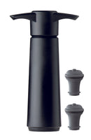 Vacu Vin Weinzubehör WS Pumpe + 2 Zapfen schwarz