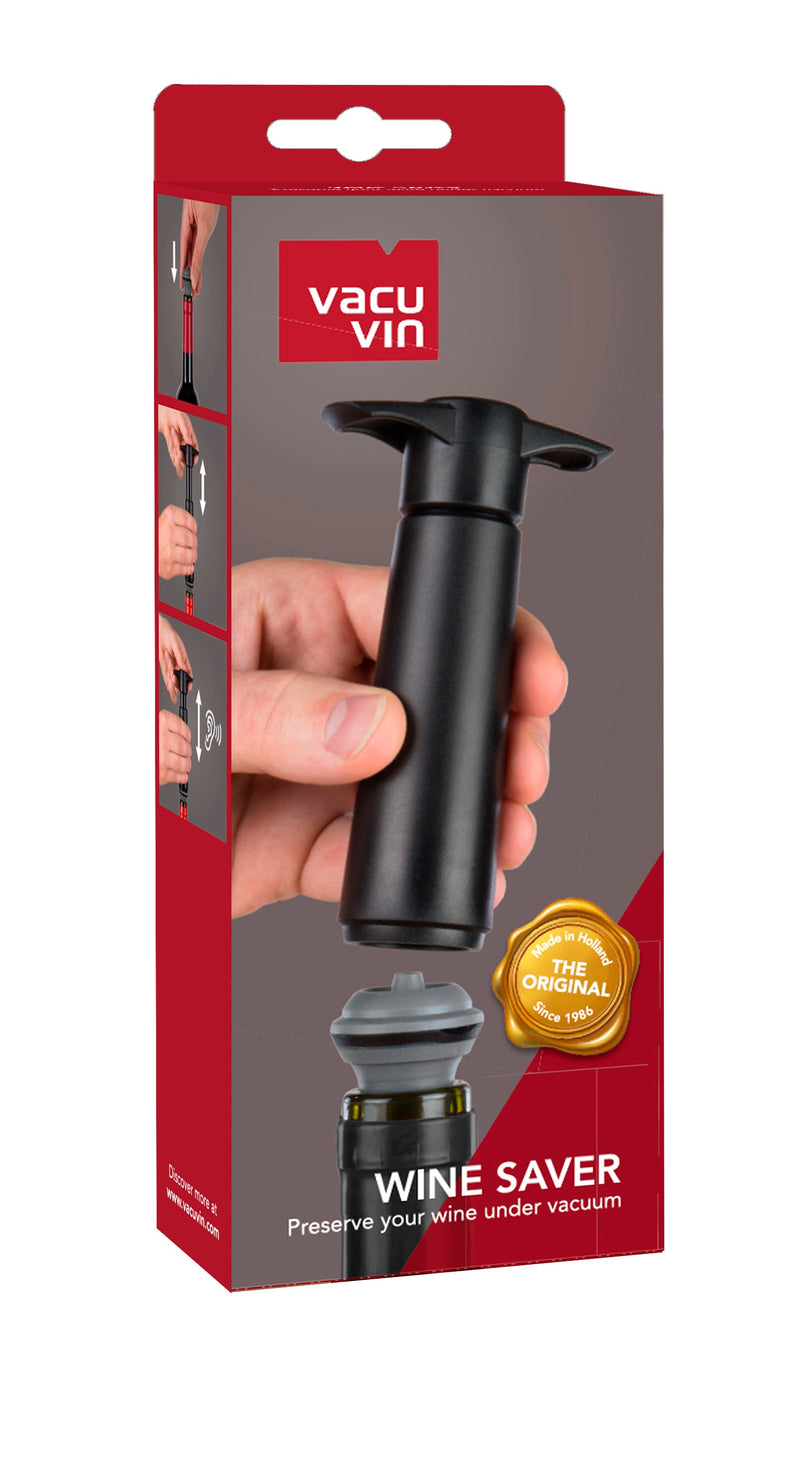 Vacu vin wine accessories WS pump + 2 tap black