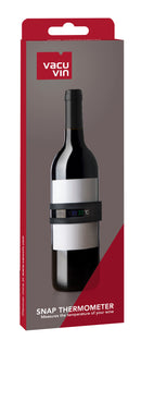Vacu Vin Wine Snap Flaschen-Thermometer schwarz