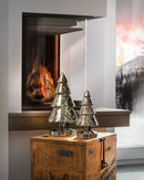 SOMPEX Christmas lights Winterlight, chrome, fir tree, LED, height: 26 cm