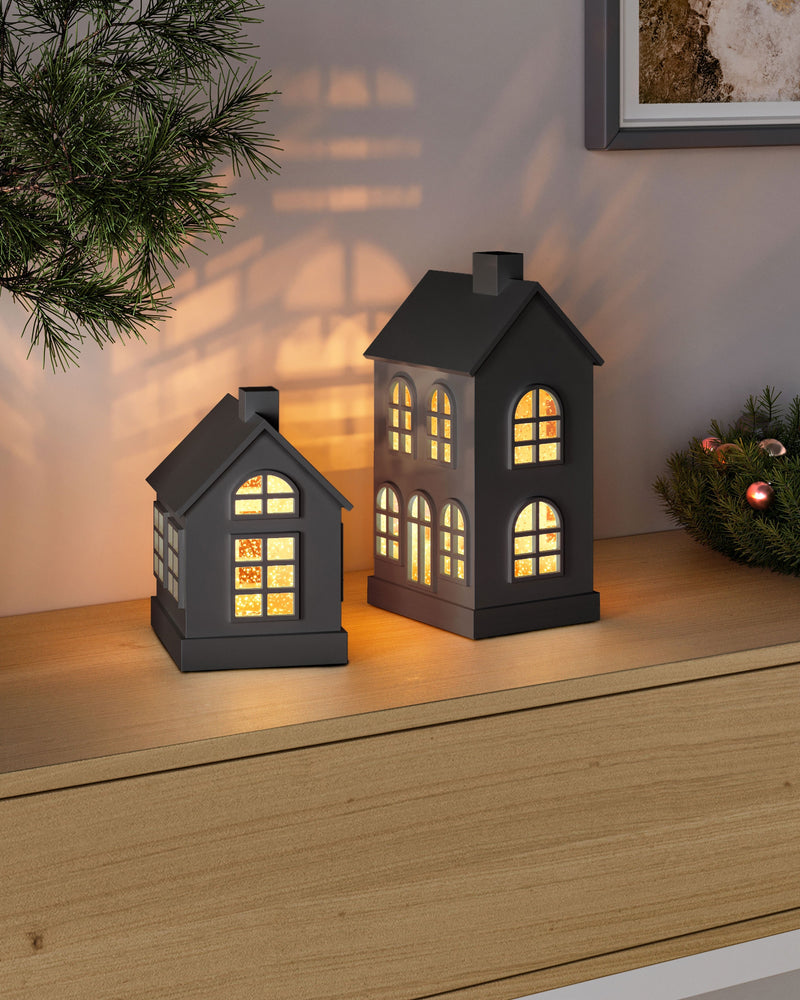 Sompex Leuchte GLAMOR HOUSE 16cm beweglicher Glitter, 0,192W LED, Höhe: 16 cm