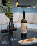 Sompex Flaschenleuchte KORKY, Akku Edelstahl, schwarz, dimmbar