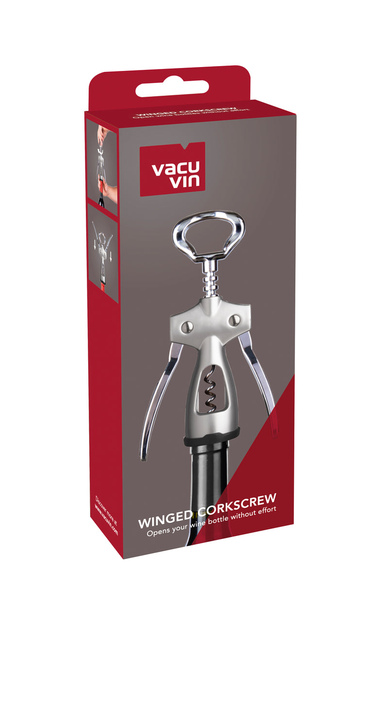 Vacu Vin Zubehör Flügelkorkenzieher Silber