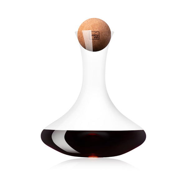 Vacuvin Wein- und Barzubehör Dekanter aus Kristallglass mit einem Korkverschluss 0.75L