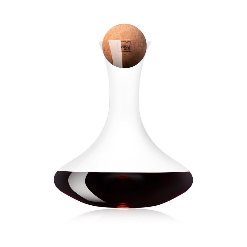 Vacuvin Wein- und Barzubehör Dekanter aus Kristallglass mit einem Korkverschluss 0.75L