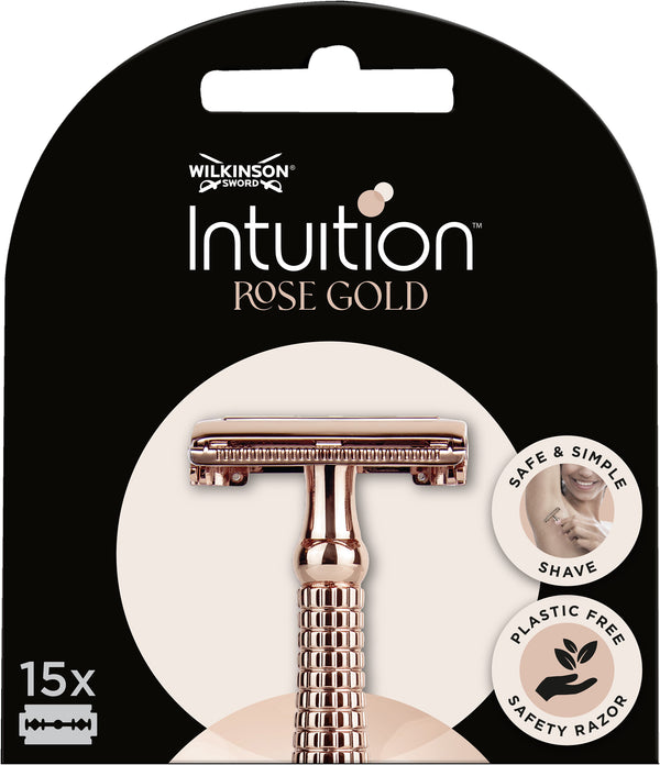 Wilkinson Rasierklingen Intuition Rose Gold Ersatzklingen 15 Stück