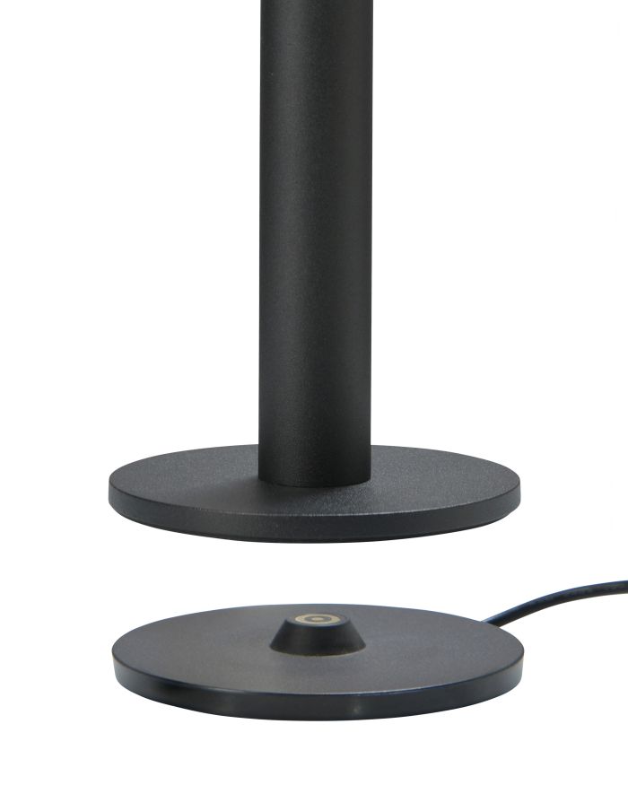 Lampe de table sompex Tubo, noir, 35 cm