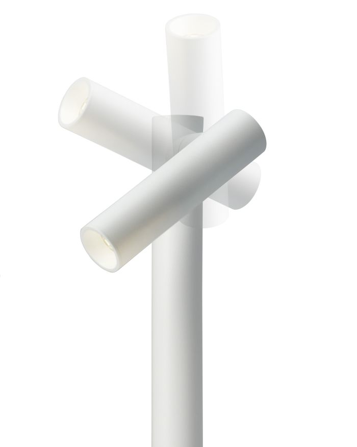 Lampe de table sompex Tubo, blanc, 35 cm