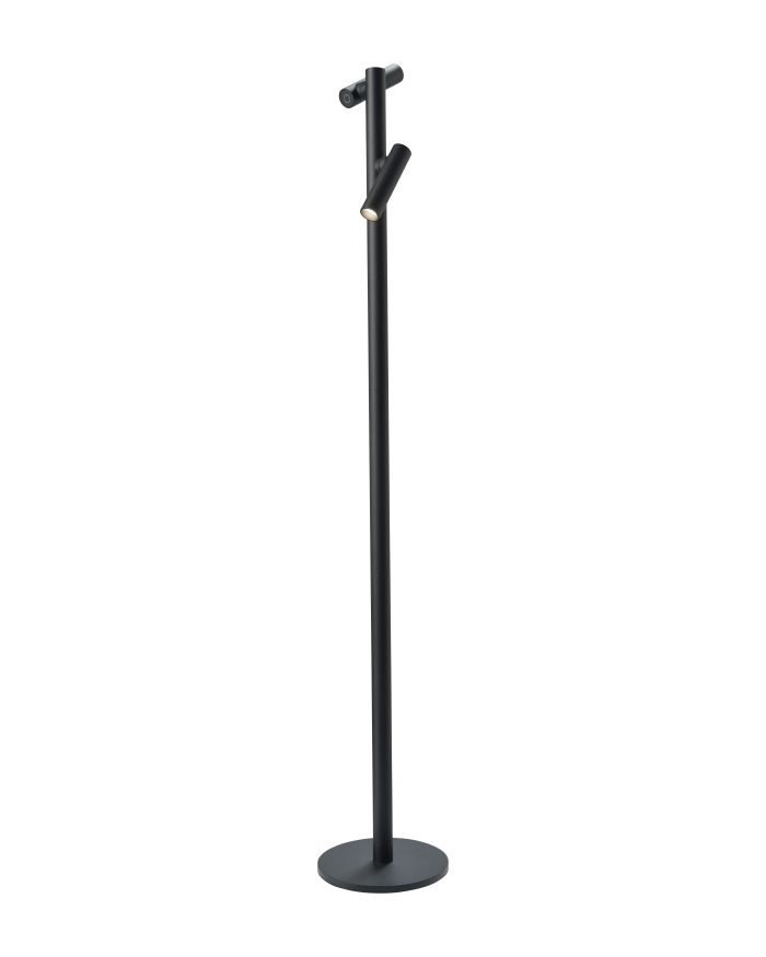 Sompex Stehlampe TUBO, duo, Schwarz, 120cm