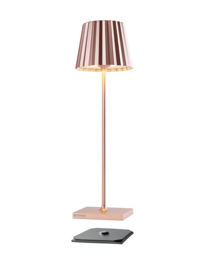 Sompex Tischlampe TROLL 2.0 Rosegold, 38cm