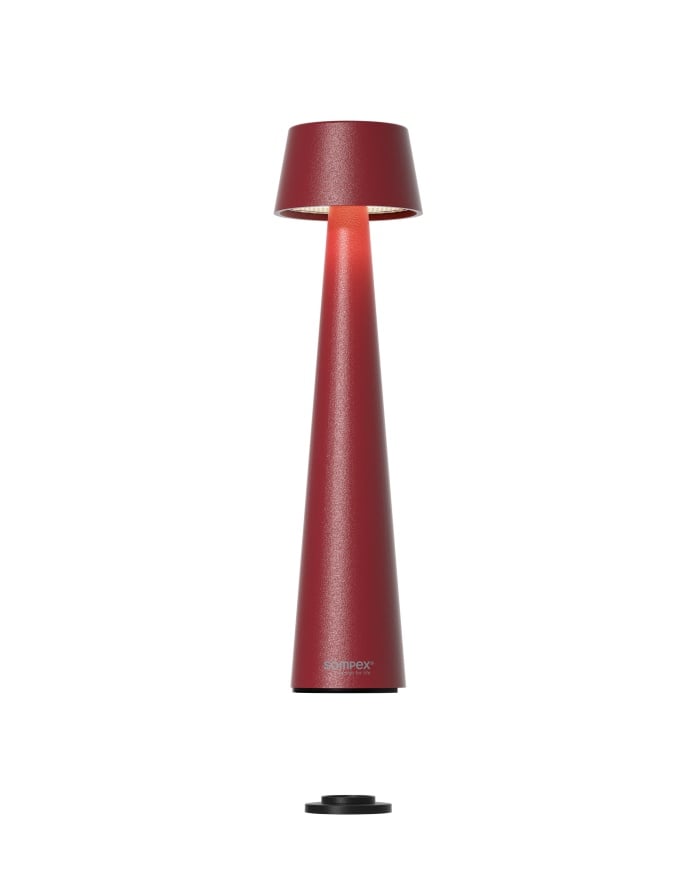 Sompex Tischlampe Mono rot